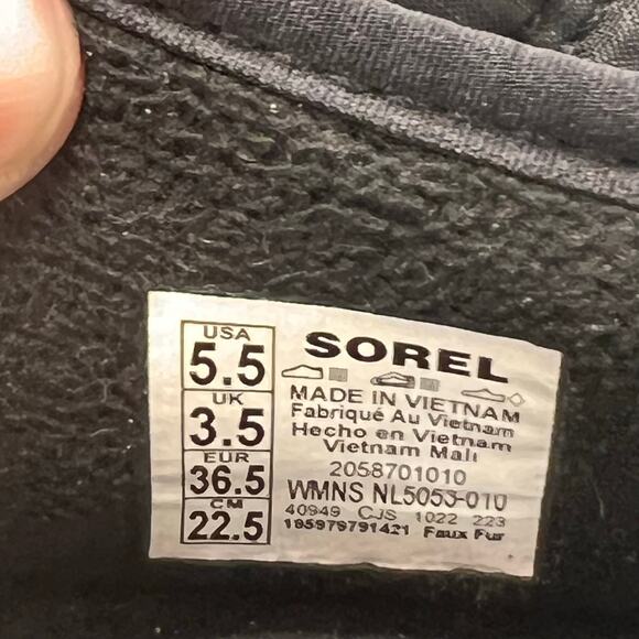Sorel Ona RMX Puffy Slip-On Shoes Shoes Black NL5053-010 Women's 5.5 - Picture 9 of 10